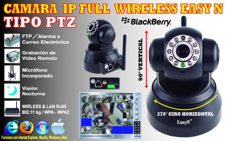 CAMARA TIPO PTZ / EASYN IP WI-FI